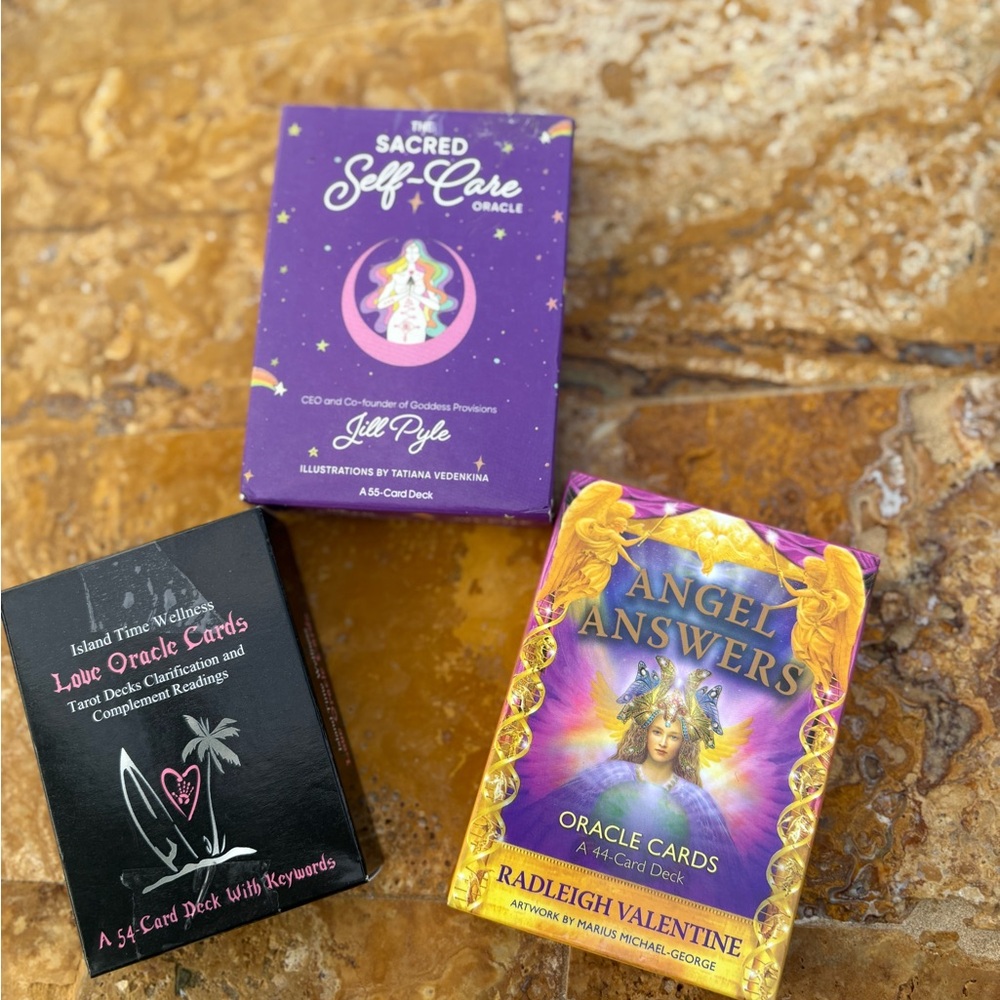 Sacred Self-Care Angel Answers and Love Oracle Card Deck